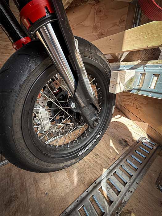 motorcycle-hauling-03 motorcycle in trailer for rent